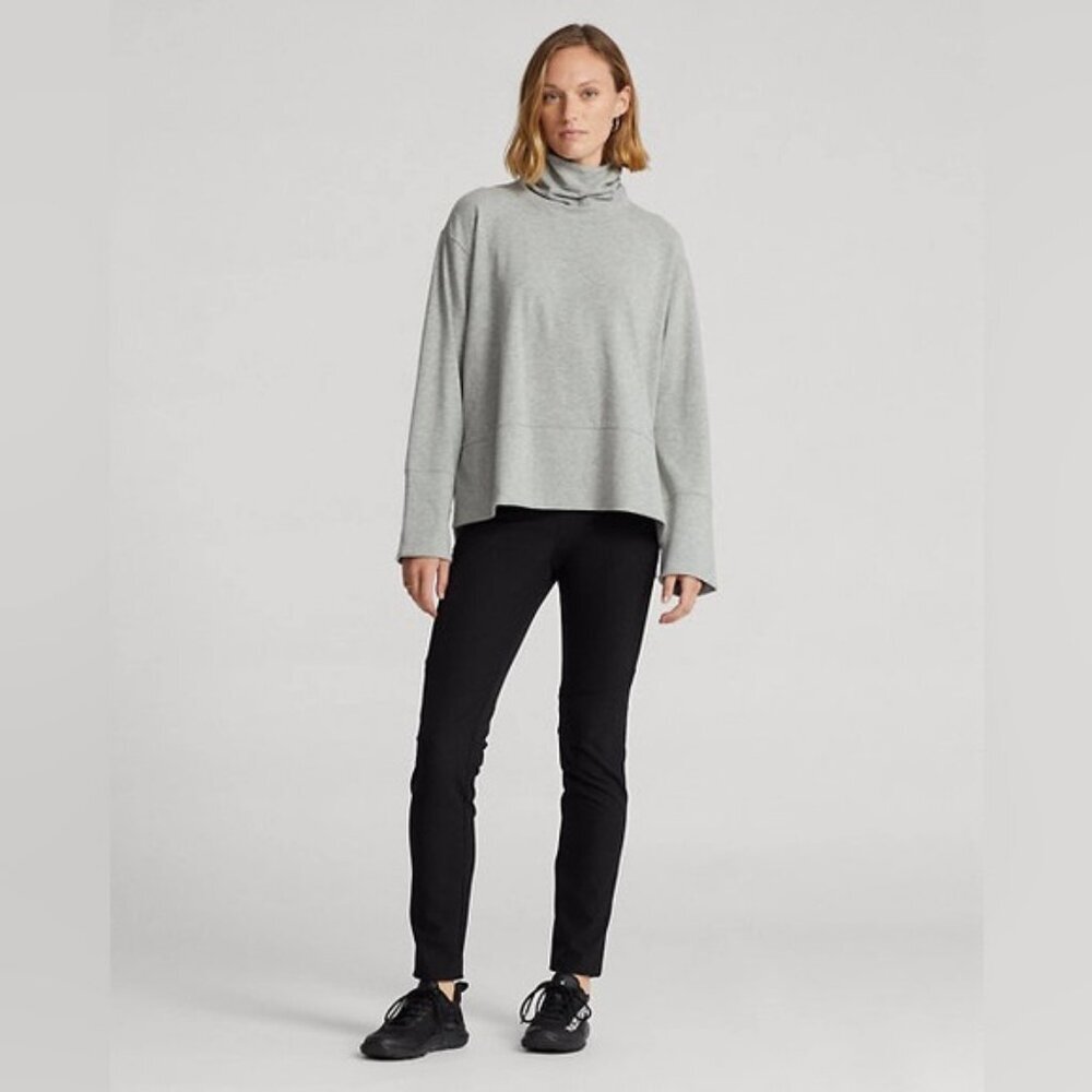 NWT RLX RALPH LAUREN Performance Cotton-Blend Oversized Turtleneck Sweater Sz S